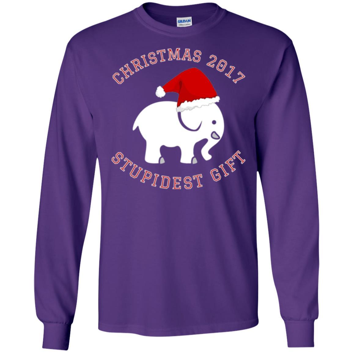 Elephant T-shirt Christmas 2017 T-shirt Purple