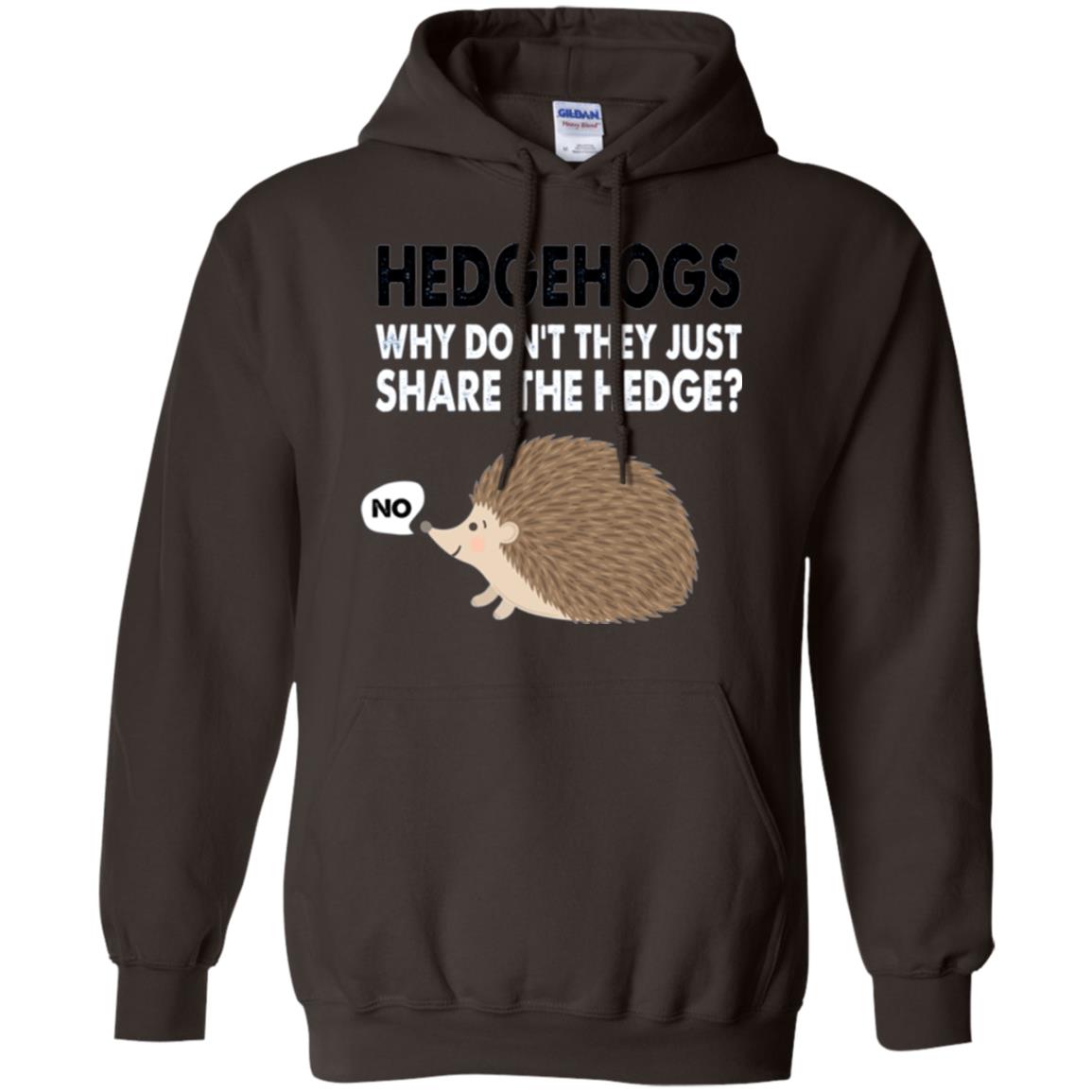 Hedgehogs T-shirt Why Don_t They Just Share Hedge Dark Chocolate