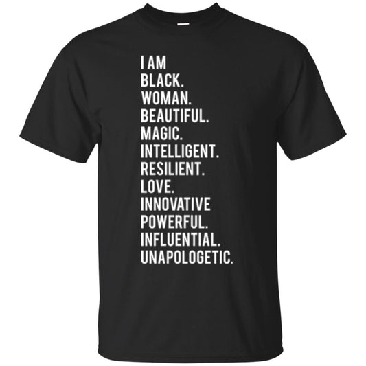 I Am Black Woman Black History Month 2018 T-shirt Black