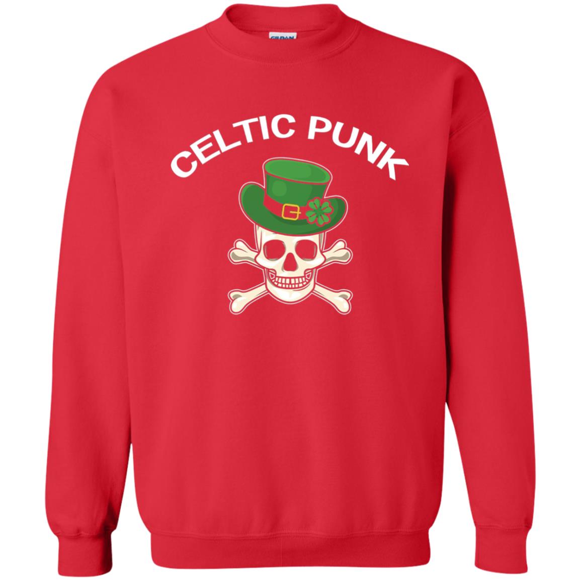 Celtic Punk Rock Irish St. Patrick_s Day T-shirt Red