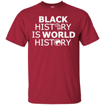 Black History Is World History T-shirt Cardinal