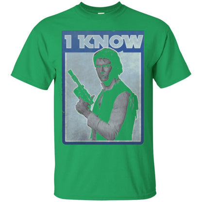 Film T-shirt Han Solo Iconic Unscripted I Know Graphic Irish Green