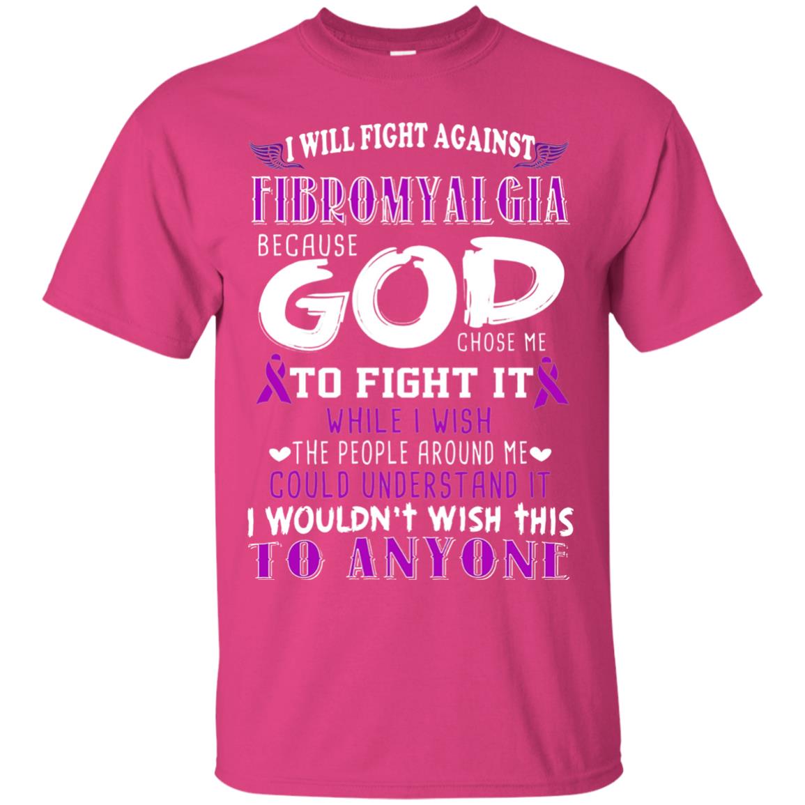 Fibromyalgia Awareness Shirt I Will Fight Against Fibromyalgia Heliconia