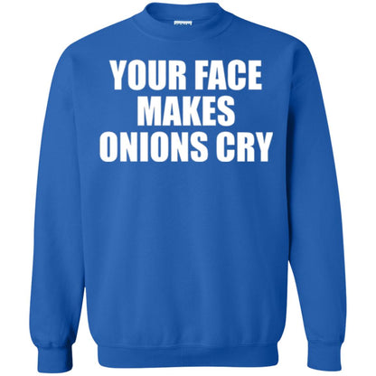 Your Face Makes Onions Cry T-shirt Royal