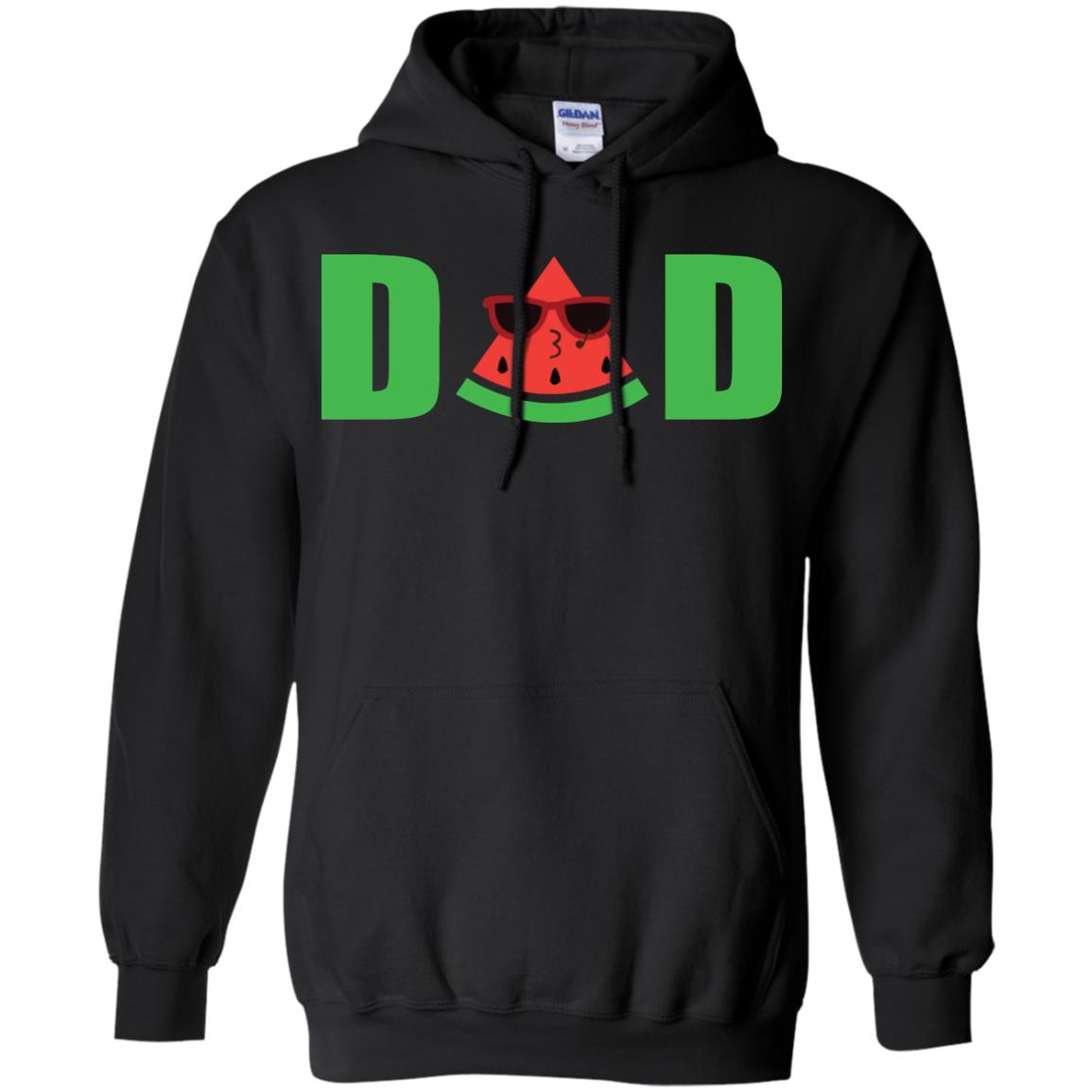 Dad Watermelon Funny Summer Melon Fruit Shirt For Daddy Black