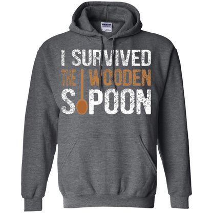 Spoon T-shirt I Survived The Wooden Spoon Dark Heather