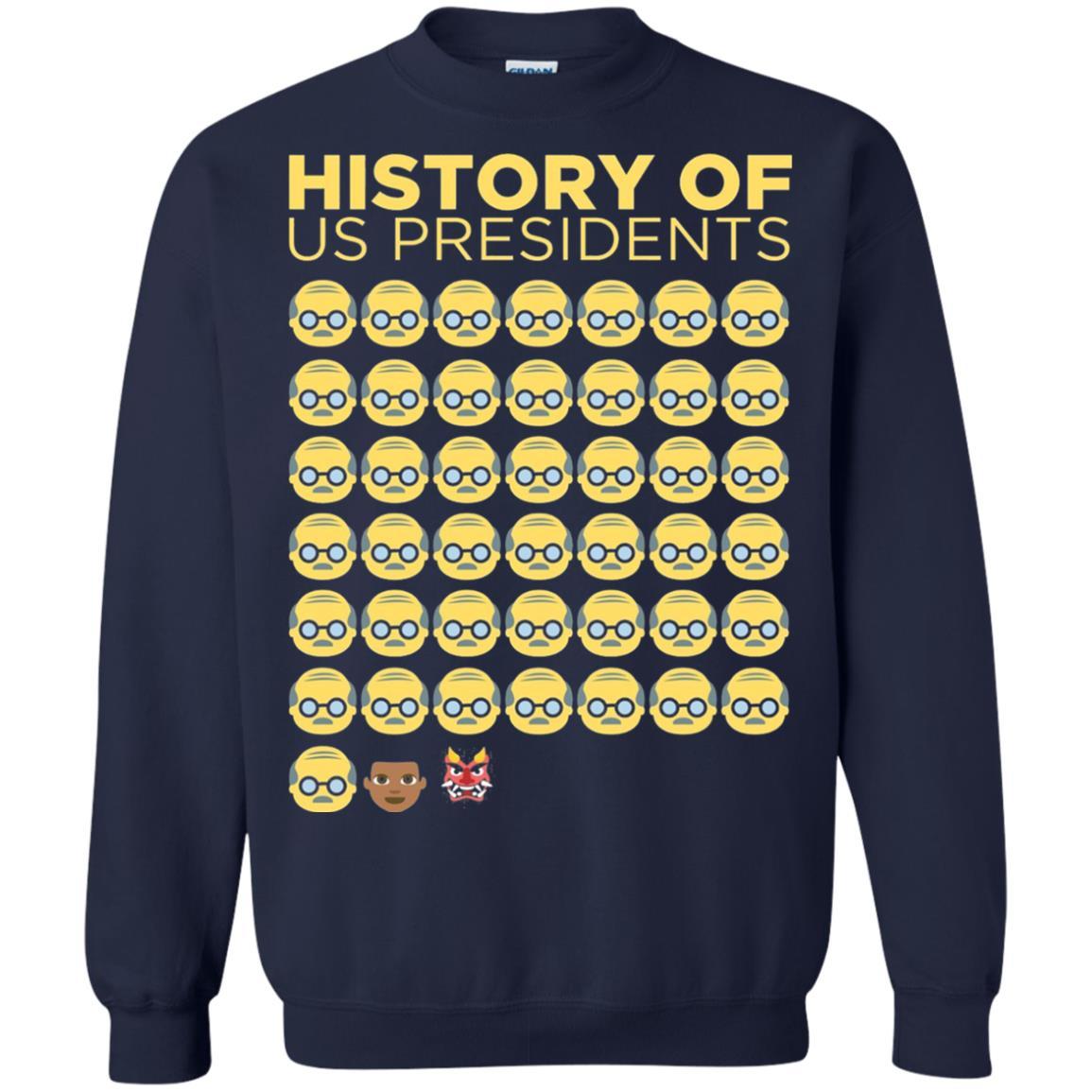 Anti Trump T-shirt History Of Us Presidents Navy