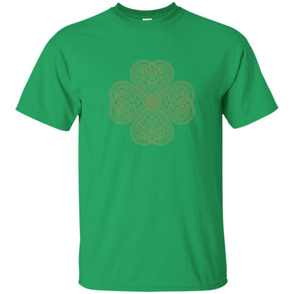 Irish Celtic Gold Knot Patricks Day Shirt Irish Green
