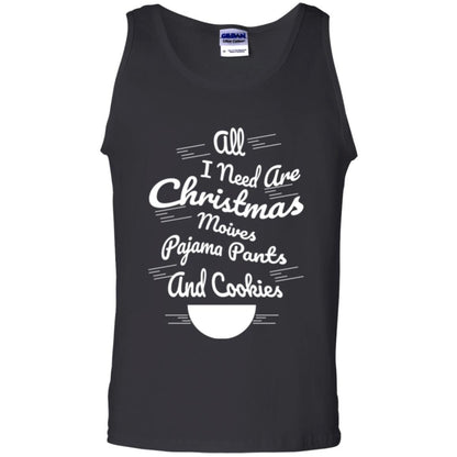 Christmas T-shirt All I Need Are Christmas Movies Pajama Pants Black