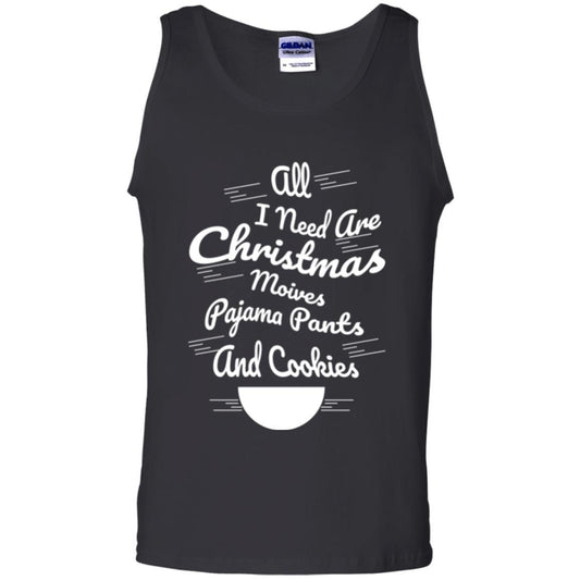 Christmas T-shirt All I Need Are Christmas Movies Pajama Pants Black