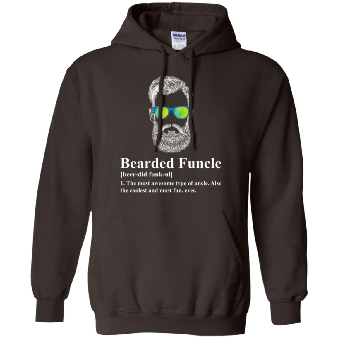 Uncle T-shirt Beared Funcle Dark Chocolate
