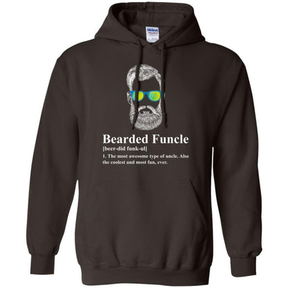 Uncle T-shirt Beared Funcle Dark Chocolate