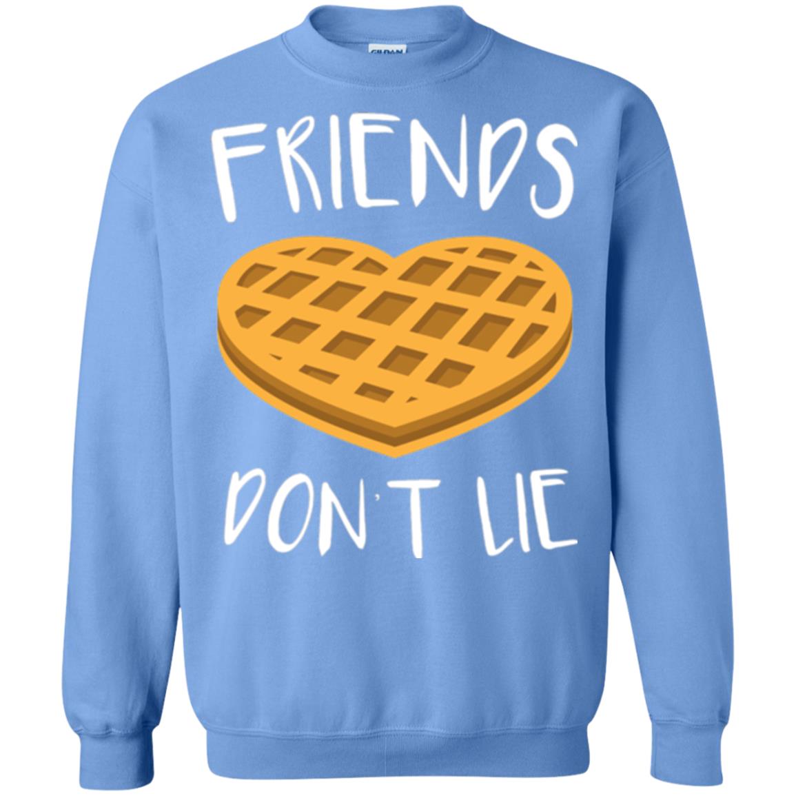 Funny Waffle T-shirt Friends Don_t Lie Carolina Blue