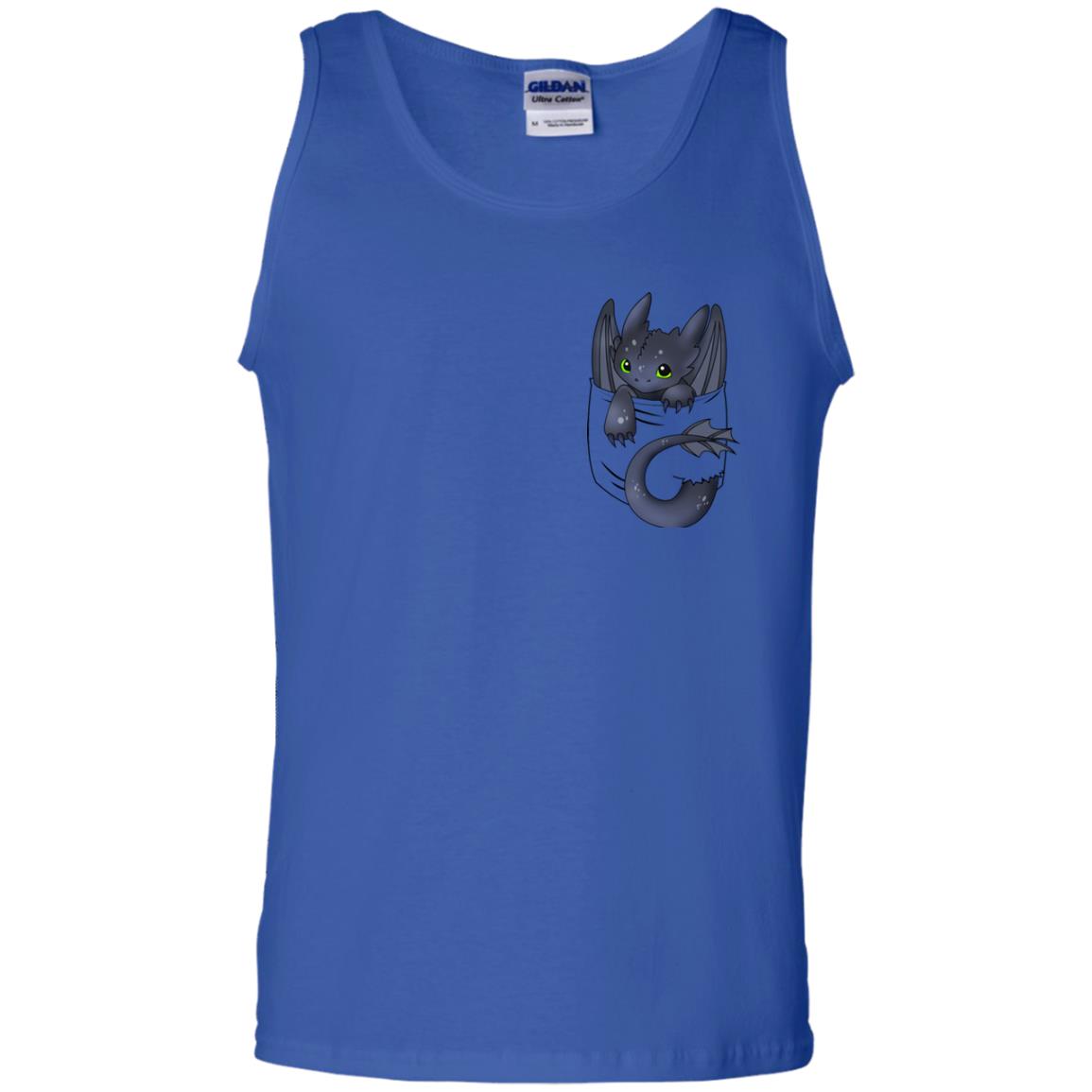 Dragon In Pocket Shirt Royal