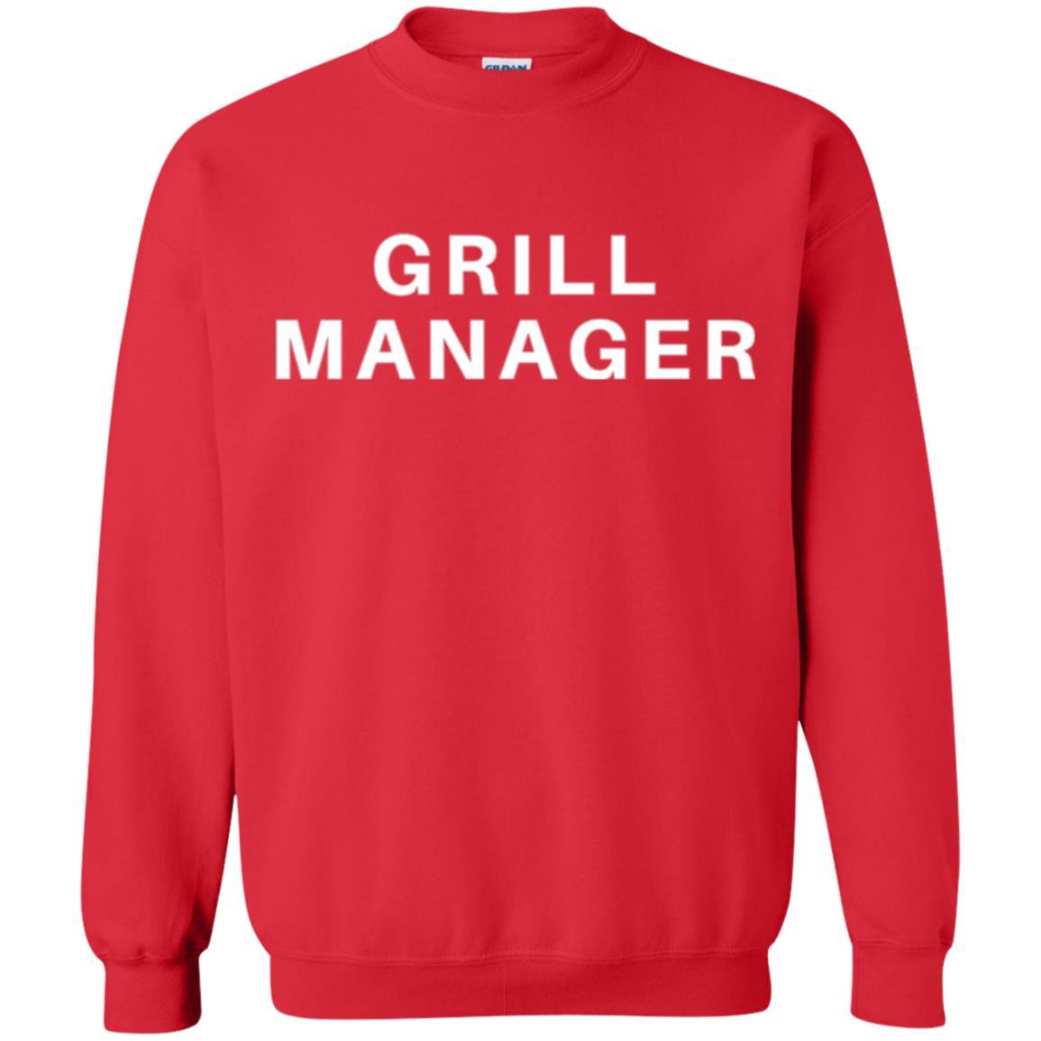 Grill Manager Cooking T-shirt Red