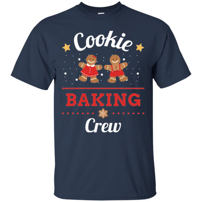 Christmas T-shirt Gingerbread Cookie Baking Crew Navy