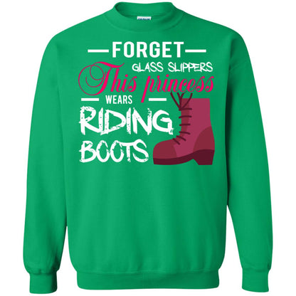 Forget Glass Slippers This Princess Wears Riding Boots Horse Riding T-shirt Irish Green