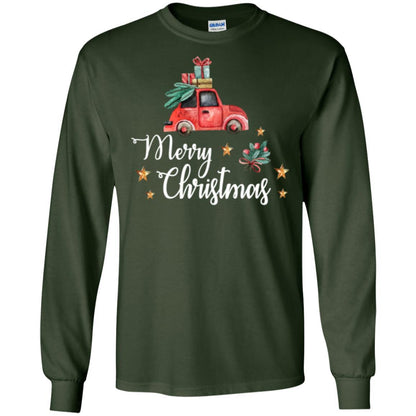 Car Lover T-shirt Merry Christmas T-shirt Forest Green