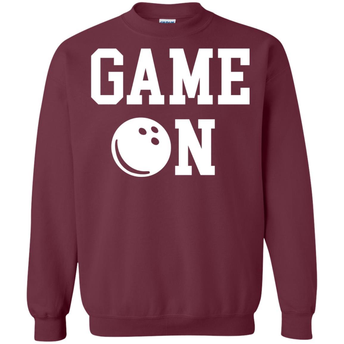 Bowler T-shirt Game On Bowling T-shirt Maroon
