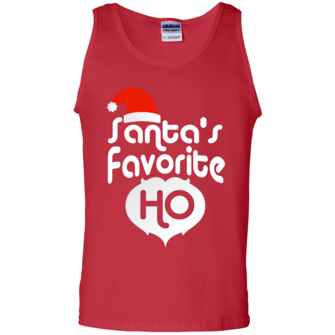 Christmas T-shirt Santa's Favorite Ho Red