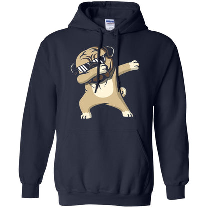 Dog Lover T-shirt Dabbing Pug T-shirt Navy