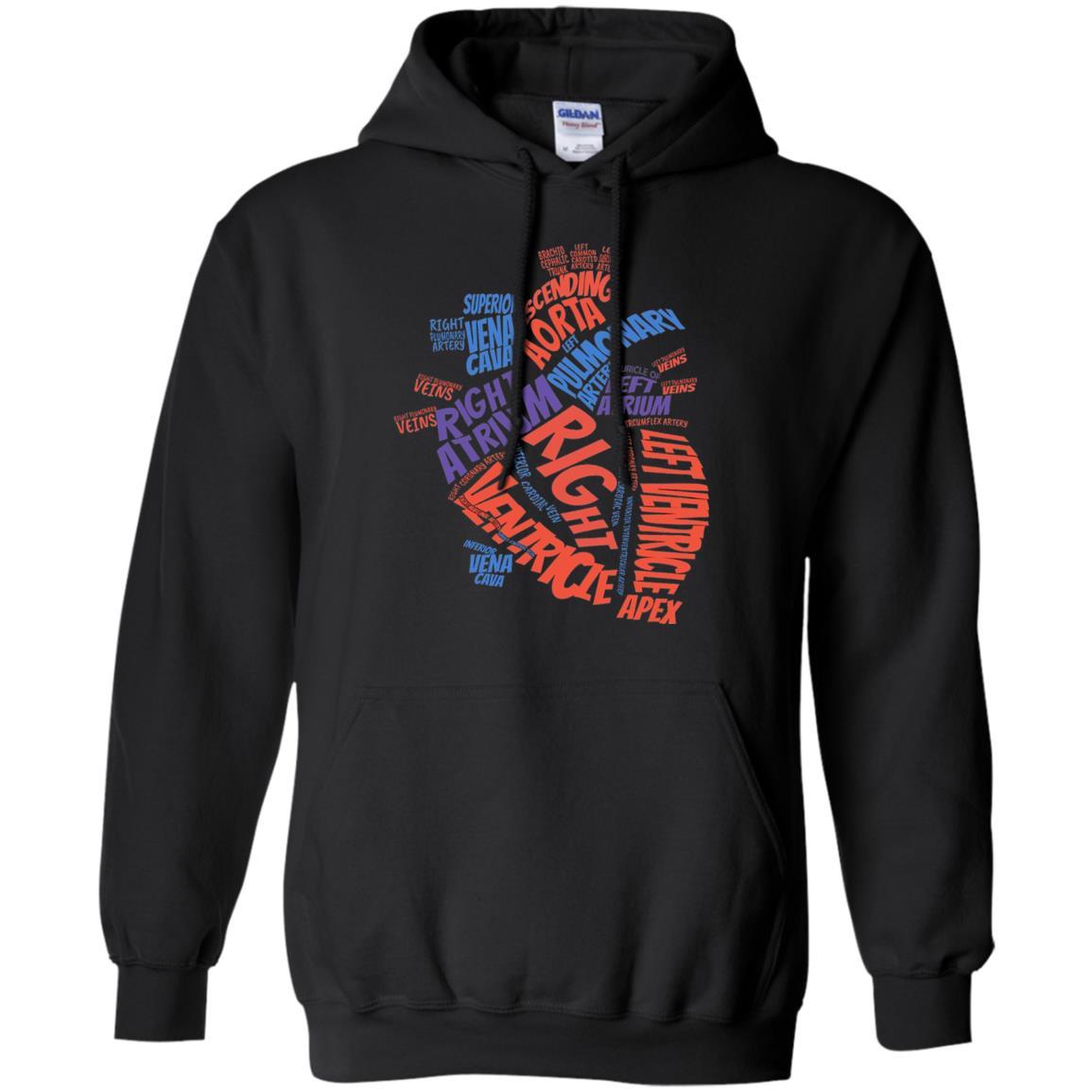 Anatomical Heart T-shirt Black