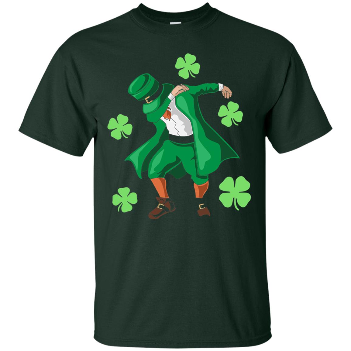 Funny Dabbing Leprechaun St. Patricks Day T-shirt Forest