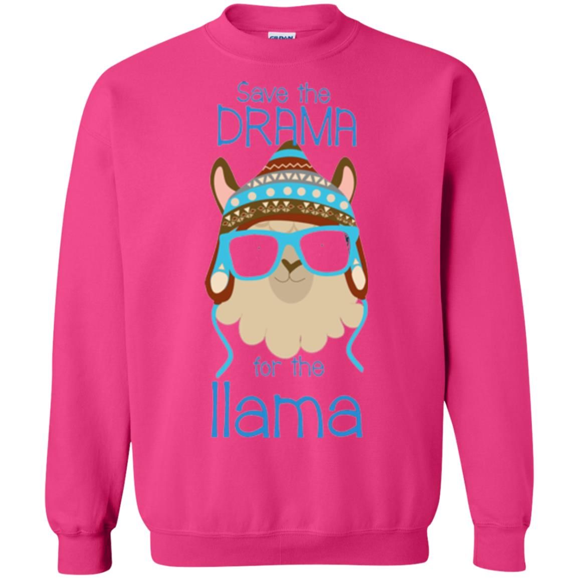 Llama Lovers T-shirt Save The Drama For The Llama Heliconia