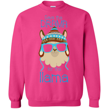 Llama Lovers T-shirt Save The Drama For The Llama Heliconia