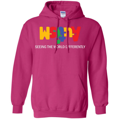 Autism Awareness T-shirt Seeing The World Differently Heliconia