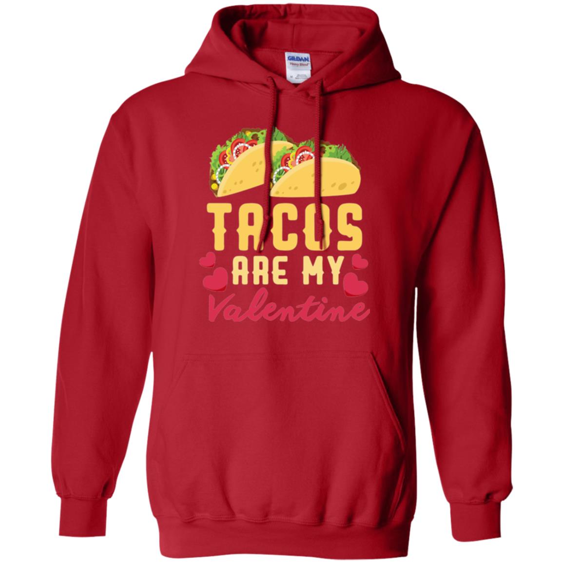 Funny Valentines Day Shirt Tacos Lovers Love Heart Gift Shirt Red