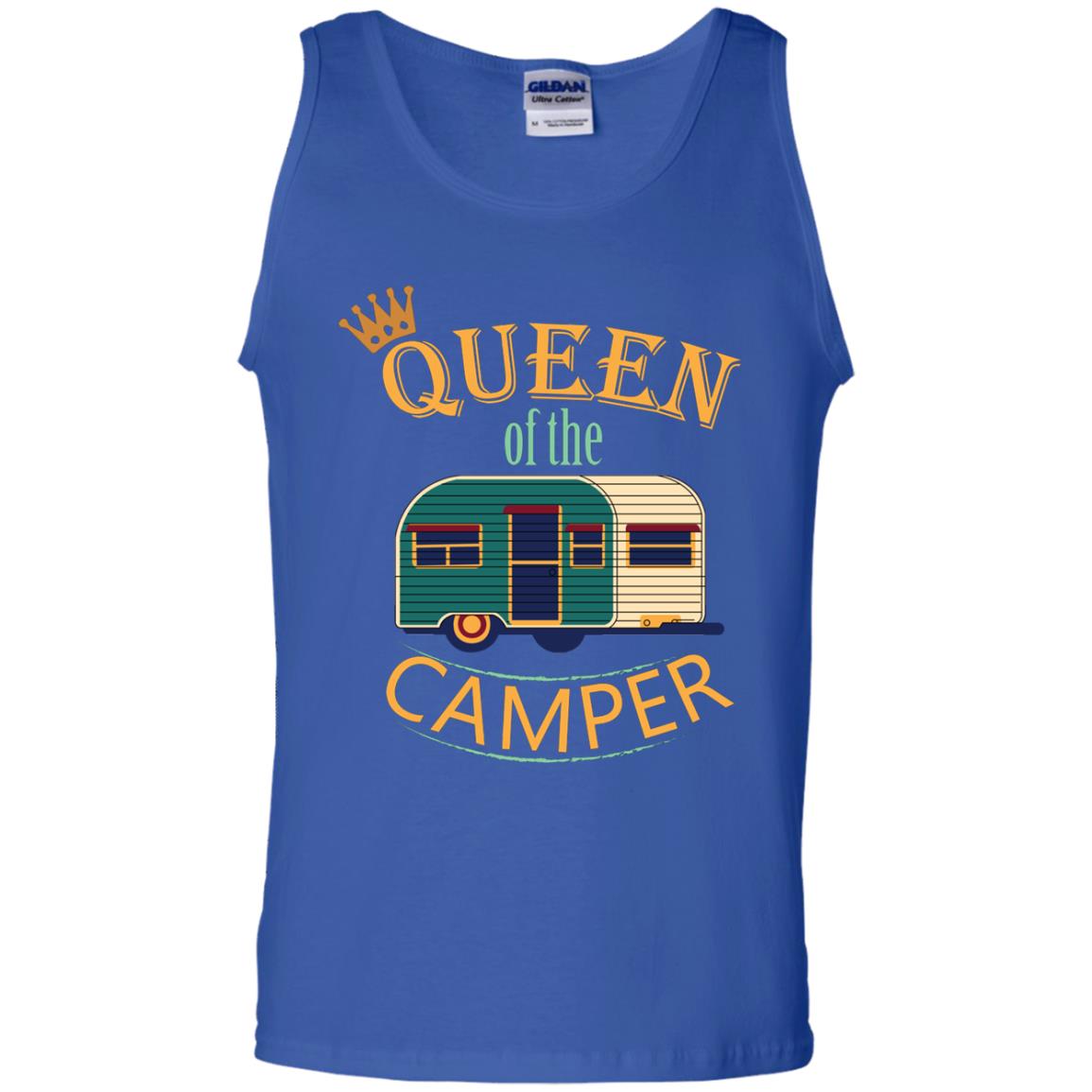 Queen Of The Camper Camping Lover Shirt Royal