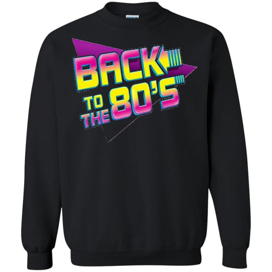 Back To The 80s Graphic Retro Novelty T-shirt Black