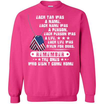 Each Tag Was A Name. Each Name Was A Person. Each Person Was A Life Shirt Heliconia