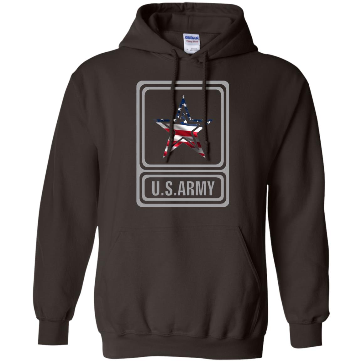 United States Army Original Us Flag T-shirt Dark Chocolate