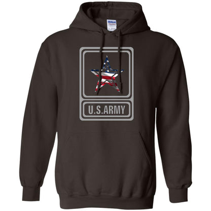 United States Army Original Us Flag T-shirt Dark Chocolate