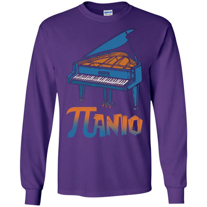 Pi Day T-shirt Funny Piano Lover Purple