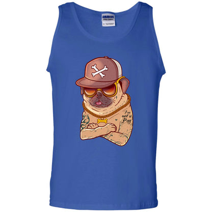 I'm Not A Pug Tattoo Dog Owner Shirt Royal