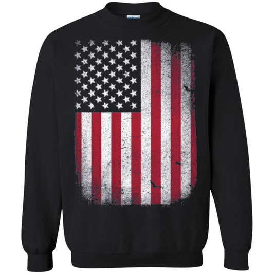 Usa Flag T-shirt 4th July Black