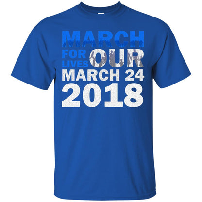 March For Lives March 24 2018 Gun Control T-shirt Royal