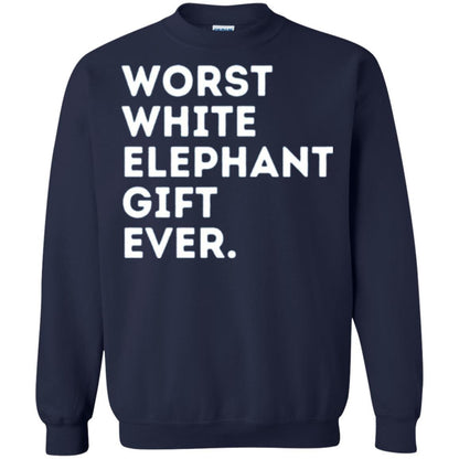 Best Worst White Elephant T-shirt Navy