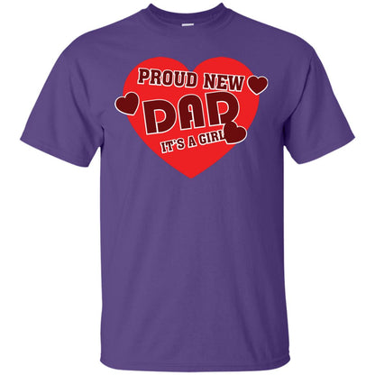 Proud New Dad It’s A Girl Daddy T-shirt Purple