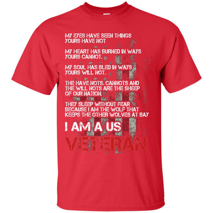 I Am A Us Veteran My Eyes My Heart My Soul Red