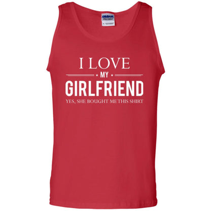 Boyfriend T-shirt I Love My Girlfriend She Bought Me This Shirt Red