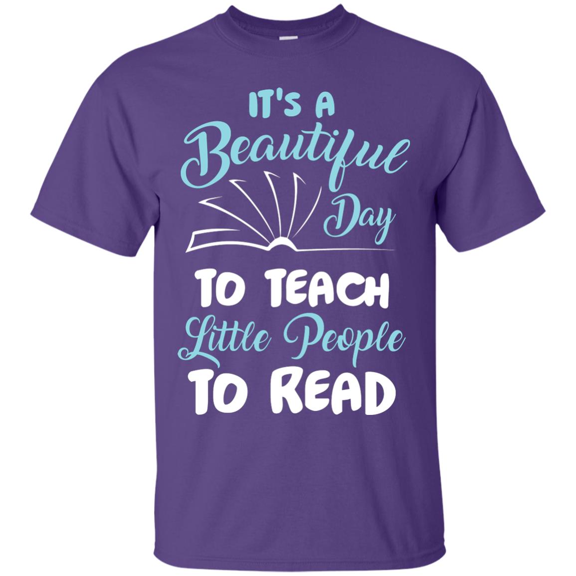 It’s A Beautiful Day To Teach Little People To Read Bookworm T-shirt Purple