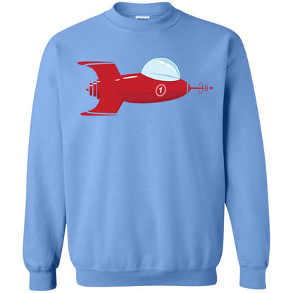 Vintage Spaceship Video Game Gamer T-shirt Carolina Blue