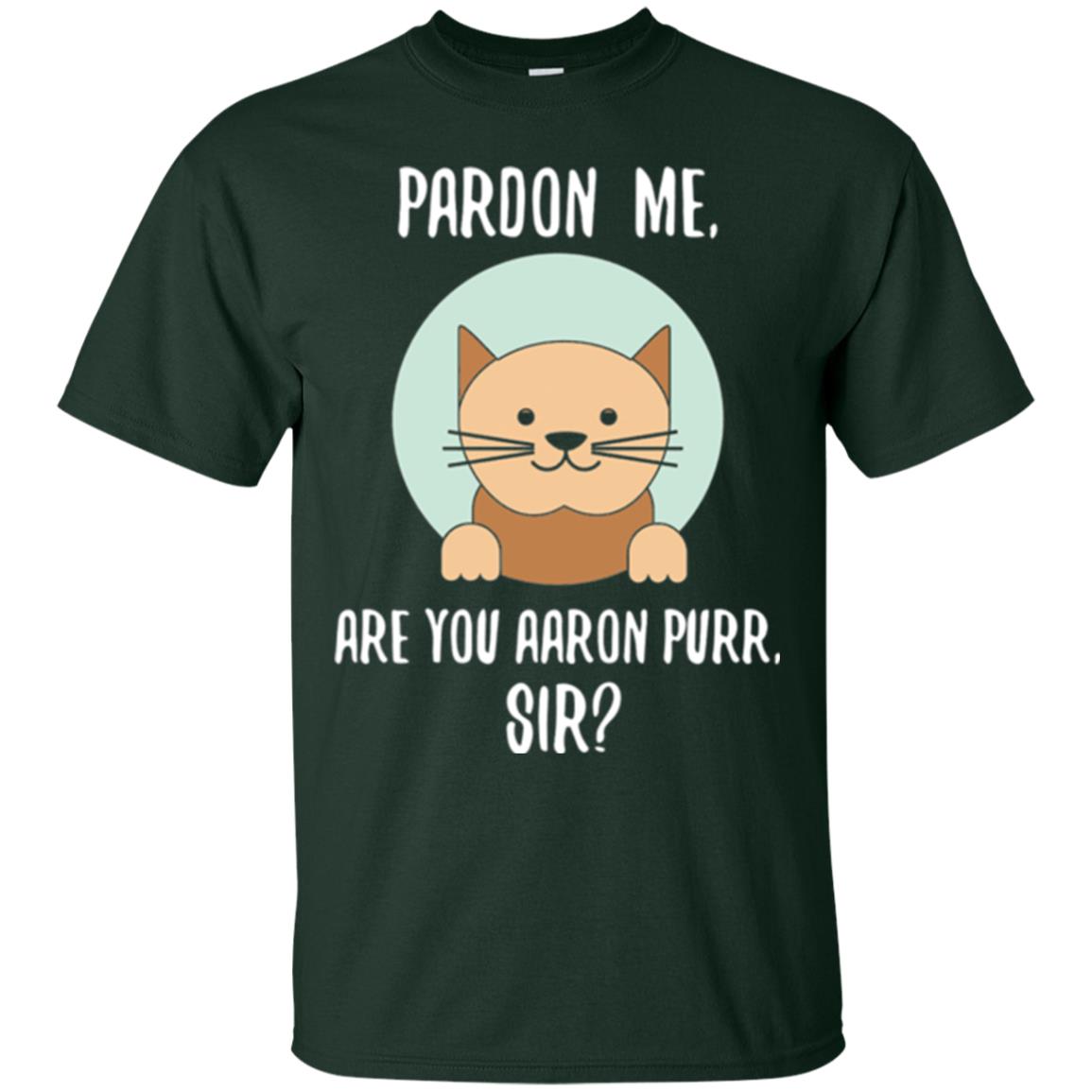 The Hamilton Cat T-shirt Pardon Me Forest Green