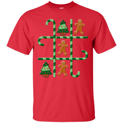 Christmas T-shirt Tic Tac Toe Board Game Red