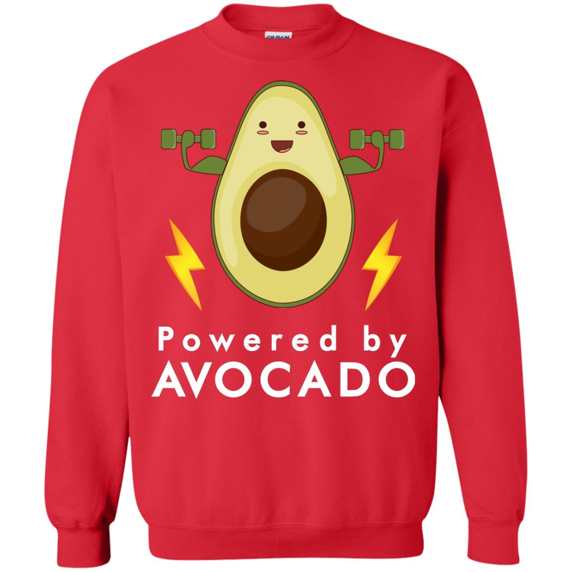 Powered By Avocado Fitness Shirt Red