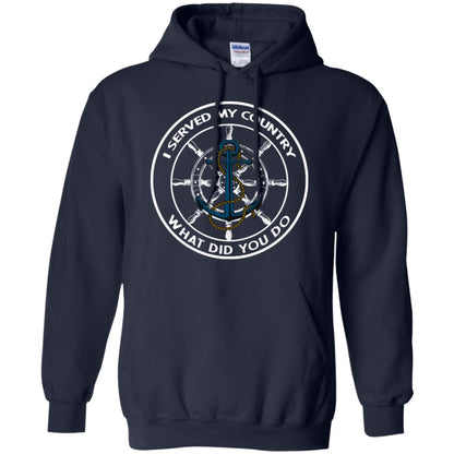 I Served My Country What Did You Do Shirt For Mens Or Womens Navy